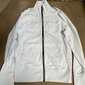 Express White Zip Up size small